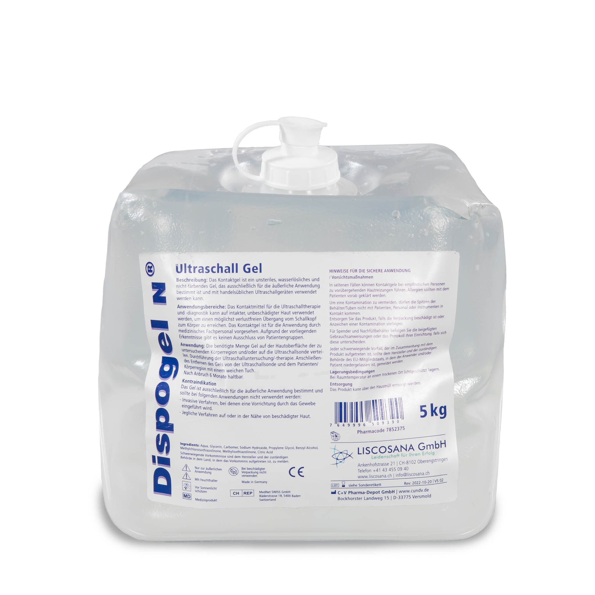 Dispogel N Ultraschall Gel 5 L Cubitainer